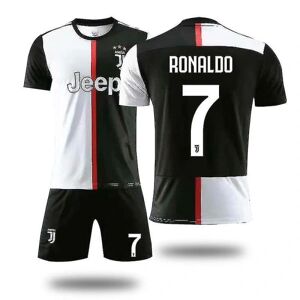 Juventus trøje 2019-20 Cristiano Ronaldo #7 Cr7 Hjemmefodboldtrøje Børn Voksen 3-delt trøjesæt Voksen Børn Kids 22