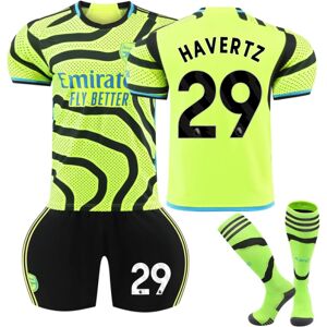 2023-2024 Arsenal Away Kids fodboldsæt med sokker nr. 29 Havertz 26