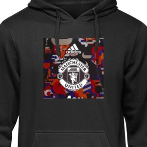 Børn Hoodie Manchester United F.C. sort 12-13 År