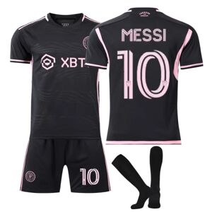 PIKACHU Barn Fotbollsuniform Träningskläder Inter Miami FC Bortapaket Messi 10 Print Andas T-shirt Børn 28# zdq