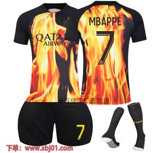 23-24 Mbappe 7 Paris Saint-Germain special edition co-branded ny sæson seneste voksen børn skjorte footbo Goodies Update af sæsonen Adult XS（160-165cm）