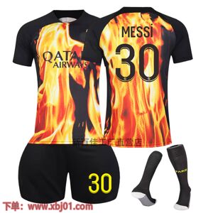 Goodies 23-24 Messi 30 Paris Saint-Germain special edition co-branded ny sæson seneste voksne børn trøje fodbold Kids 26(140-150cm)