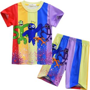 2022 Nyt spil Roblox Rainbow Friend Rainbow Friend Tøj Kortærmet jakkesæt til børn CNMR E 130 code