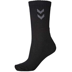 hummel Basic Childrens Socks, pack of 3 UK 13- Junior 2.5, Black