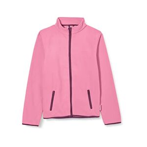 Playshoes Unisex Children's Fleece Jacket, Contrasting Colour (Kinder Fleece-jacke Farbig Abgesetzt) Pink (pink 18), size: 140