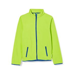 Playshoes Unisex Children's Fleece Jacket, Contrasting Colour (Kinder Fleece-jacke Farbig Abgesetzt) Green (green 29), size: 128