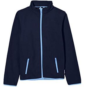 Playshoes Unisex Children's Fleece Jacket, Contrasting Colour (Kinder Fleece-jacke Farbig Abgesetzt) Blue (marine 11), size: 116