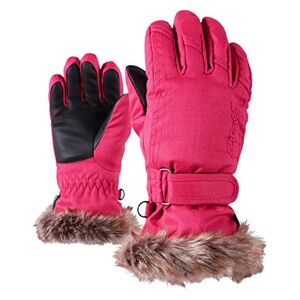 Ziener Mädchen LIM GIRLS glove junior Ski-handschuhe / Wintersport  warm, atmungsaktiv, rosa (pink), 3