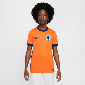 Holland 2024/25 Stadium Home Nike Dri-FIT Replica-fodboldtrøje til større børn (kvindehold) - Orange Orange L