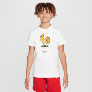 FFF Nike Football-T-shirt til større børn - hvid hvid XS