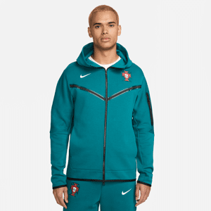 Portugal Tech Fleece Windrunner Nike Football-hættetrøje med lynlås til mænd - grøn grøn XL
