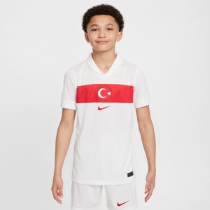 Tyrkiet 2024/25 Stadium Home Nike Dri-FIT-fodboldtrøje til mænd - hvid hvid XL