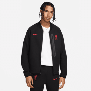 Liverpool FC Tech Fleece Nike Football-jakke til mænd - sort sort XXL