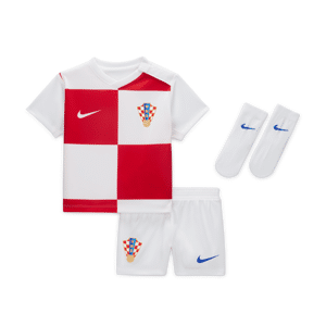 Kroatien 2024/25 Stadium Home Nike Football Replica-sæt til babyer/småbørn - hvid hvid 18-24M