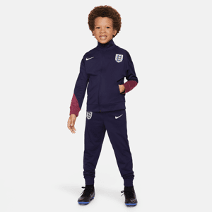 Maskinstrikket England Strike Nike Dri-FIT-fodboldtracksuit til mindre børn - lilla lilla XS