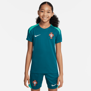 Maskinstrikket Portugal Strike Nike Dri-FIT-fodboldtrøje med korte ærmer til større børn - grøn grøn M