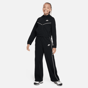 Nike Sportswear-tracksuit til større børn (piger) - sort sort M
