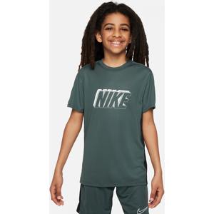 Kortærmet Nike Dri-FIT Academy23-fodboldtrøje til større børn - grøn grøn XS