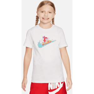 Nike Sportswear-T-shirt til større børn - hvid hvid L