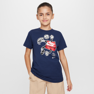 Paris Saint-Germain-T-shirt med Nike Football til større børn - blå blå S