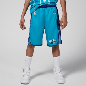 Charlotte Hornets 2023/24 Hardwood Classics Jordan Dri-FIT NBA Swingman-shorts til større børn (drenge) - blå blå S