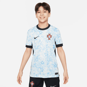 Portugal 2024/25 Stadium Away Nike Dri-FIT Replica-fodboldtrøje til større børn (herrehold) - hvid hvid XS