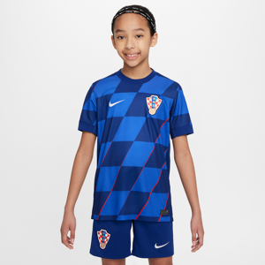 Kroatien 2024/25 Stadium Away Nike Dri-FIT Replica-fodboldtrøje til større børn - blå blå XS