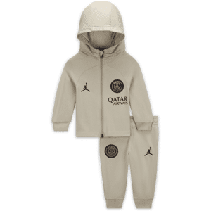 Paris Saint-Germain Strike Third Jordan Dri-FIT-fodboldtracksuit med hætte til babyer/småbørn - brun brun 6-9M