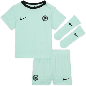 Chelsea FC 2023/24 Third Nike-fodboldsæt i 3 dele til babyer/småbørn. - grøn grøn 18-24M