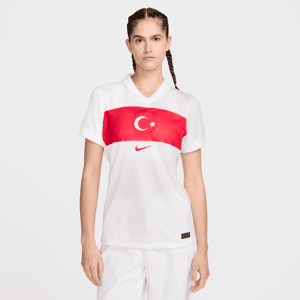 Tyrkiet 2024/25 Stadium Home Nike Dri-FIT Replica-fodboldtrøje til kvinder - hvid hvid S (EU 36-38)