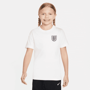 England Nike Football-T-shirt til større børn - hvid hvid XS