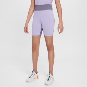 Nike One Dri-FIT-cykelshorts til piger - lilla lilla L