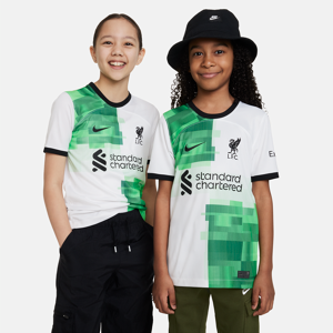 Liverpool FC 2023/24 Stadium Away Nike Dri-FIT-fodboldtrøje til større børn - hvid hvid M