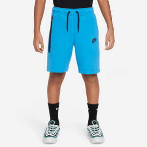 Nike Tech Fleece-shorts til større børn (drenge) - blå blå XS