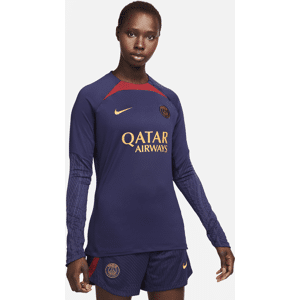 Paris Saint-Germain Strike Nike Dri-FIT-fodboldtræningstrøje med rund hals til kvinder - blå blå XL (EU 48-50)