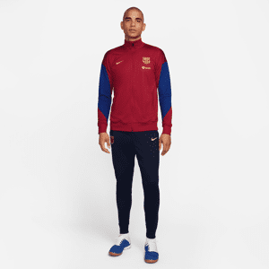 Maskinstrikket FC Barcelona Strike Nike Dri-FIT-fodboldtracksuit til mænd - rød rød S