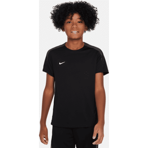 Kortærmet Nike Dri-FIT Strike-fodboldtrøje til større børn - sort sort L