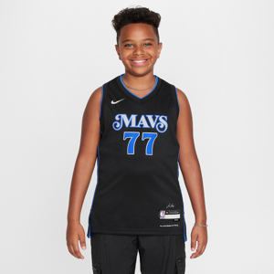 Luka Dončić Dallas Mavericks 2023/2024 City Edition Nike Dri-FIT NBA Swingman-trøje til større børn - sort sort XL