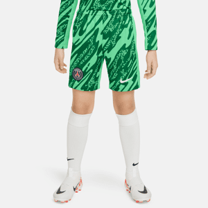 Paris Saint-Germain 2024/25 Stadium Goalkeeper Nike Dri-FIT Replica-fodboldshorts til større børn - grøn grøn XL