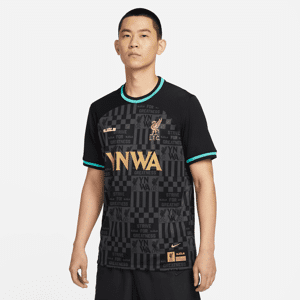 LeBron x Liverpool FC Stadium Nike Dri-FIT Replica-fodboldtrøje til mænd - sort sort XS