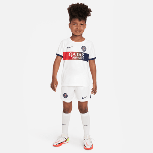 Paris Saint-Germain 2023/24 Away-Nike Dri-FIT-sæt i 3 dele til mindre børn - hvid hvid XS