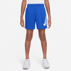 Nike Multi Dri-FIT-træningsshorts med grafik til større børn (drenge) - blå blå XL