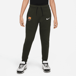 FC Barcelona Tech Fleece-Nike-bukser til større børn (drenge) - grøn grøn M