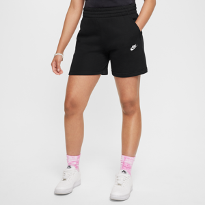 Nike Sportswear Club Fleece-shorts (13 cm) i french terry til større børn (piger) - sort sort L