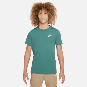 Nike Sportswear-T-shirt til større børn - grøn grøn S