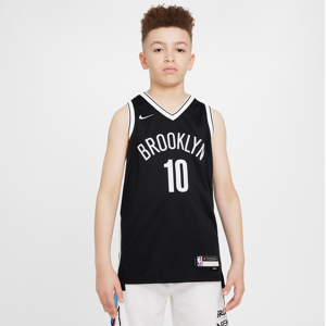 Brooklyn Nets Icon Edition 2021/22 Nike NBA Swingman-trøje til større børn - sort sort XL