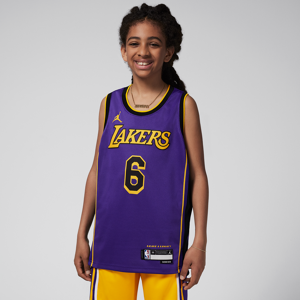Los Angeles Lakers Statement Edition-Nike Dri-FIT Swingman-trøje til større børn - lilla lilla XL