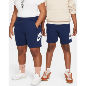 Nike Sportswear Club Fleece-shorts i french terry til større børn (udvidet størrelse) - blå blå L+