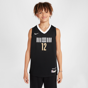 Ja Morant Memphis Grizzlies 2023/24 City Edition Nike Dri-FIT NBA Swingman-trøje til større børn - sort sort S