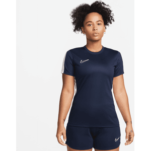 Kortærmet Nike Dri-FIT Academy-fodboldtrøje til kvinder - blå blå XL (EU 48-50)